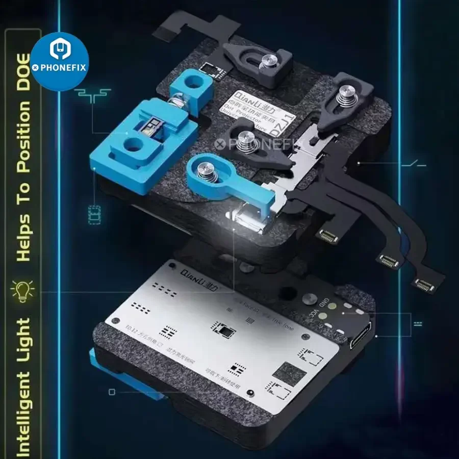 Qianli Dot Matrix Fixture With Stencils For iPhone X-12 Pro Max Repair - Image 2