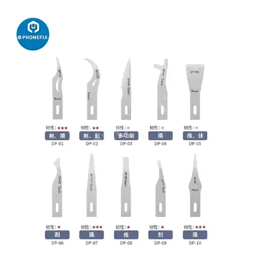 Qianli DP Handmade Polished Knife Blade Phone PCB Glue Remover - Image 3