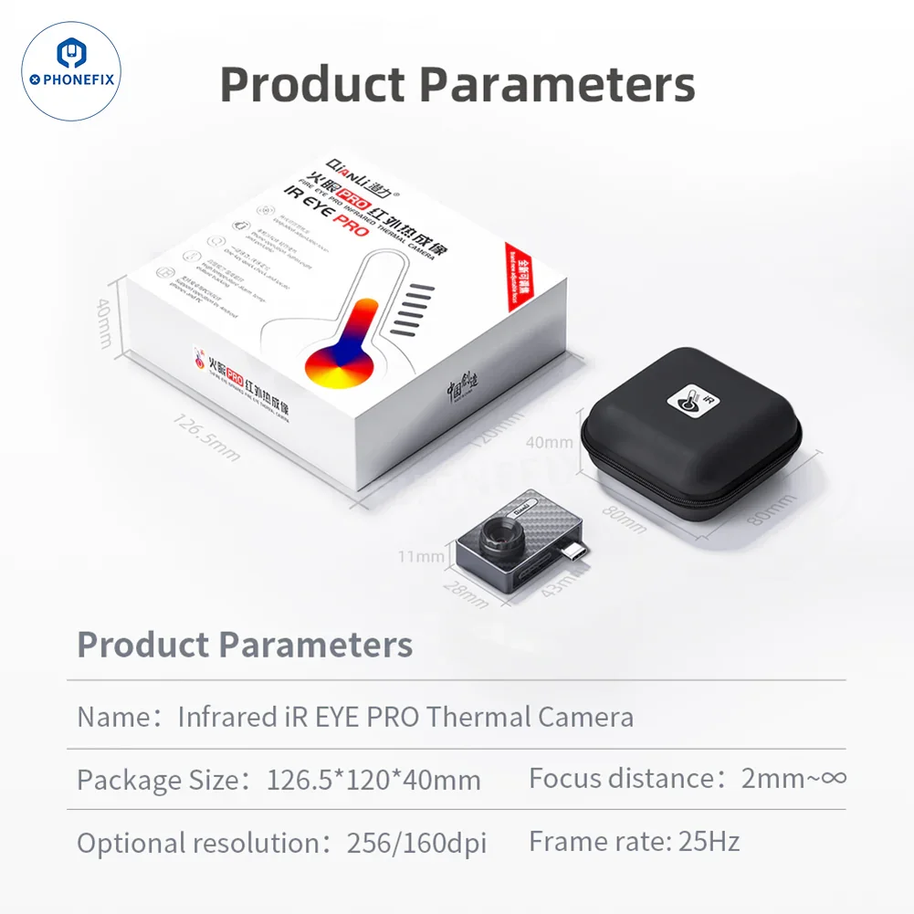 QianLi Fire Eye Pro Infrared Thermal Camera PCB Fault Diagnosis Tool - Image 12