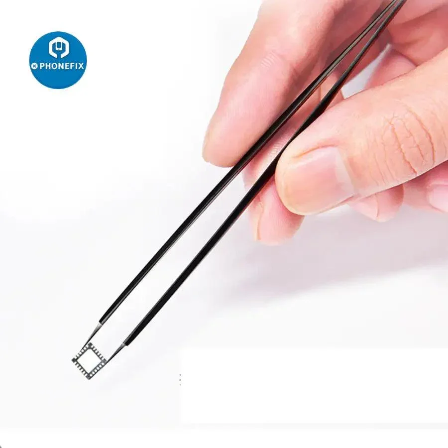 Qianli Handmade Polished Manual Tweezers Stainless Tweezers - Image 3
