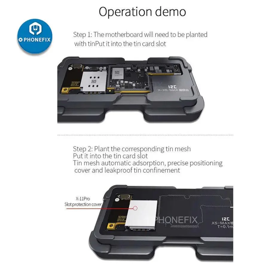 QianLi i2C Middle Frame Reballing Platform for iPhone X - 11 Pro Max - Image 2