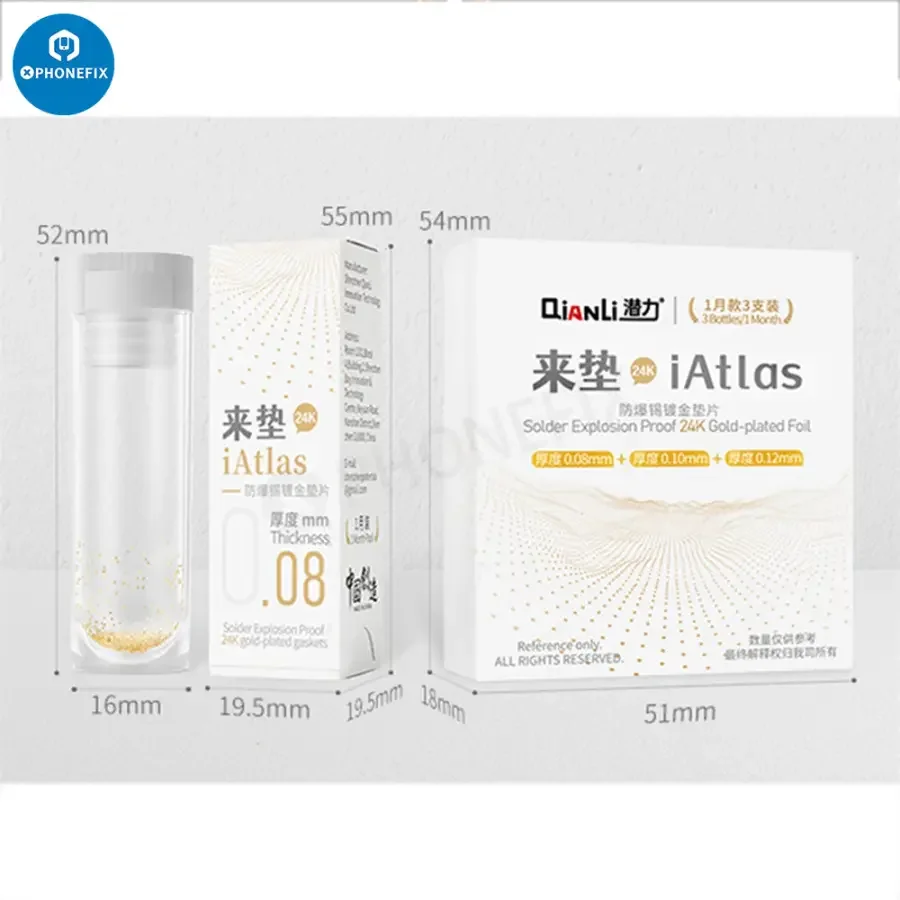 Qianli iAtlas Explosion Proof 24K Gold-Plated Foil for PCB Soldering - Image 13