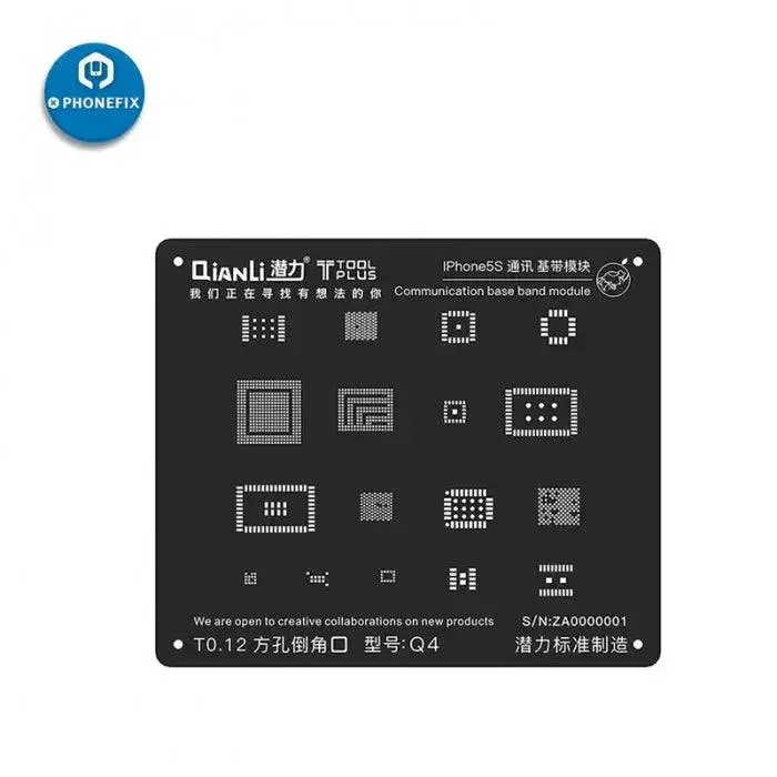 Qianli iBlack 3D CPU BGA Reballing Stencils For iPhone 5S 6 6S 7 8 X - Image 5