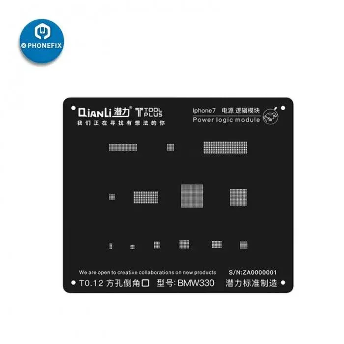 QianLi IBlack 3D CPU BGA Reballing Stencils For iPhone X 8 7 6S 6 5S - Image 3