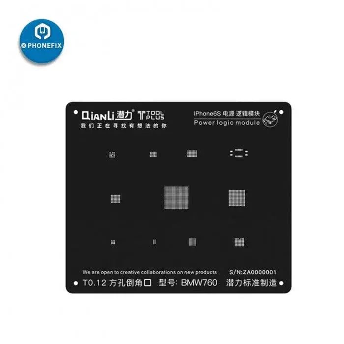 QianLi IBlack 3D CPU BGA Reballing Stencils For iPhone X 8 7 6S 6 5S - Image 4