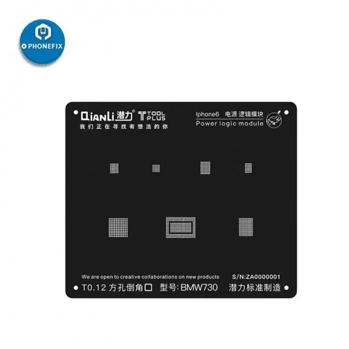 QianLi IBlack 3D CPU BGA Reballing Stencils For iPhone X 8 7 6S 6 5S - Image 5