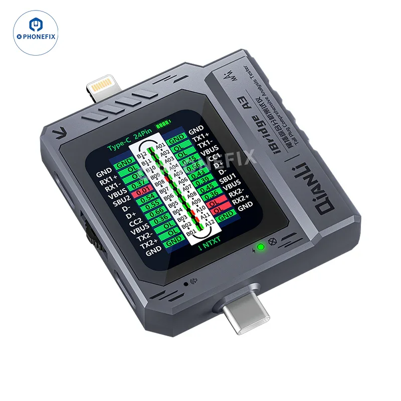 QianLi iBridge A3 Tail Plug Analysis Tester with Lightning Type-C Port - Image 14