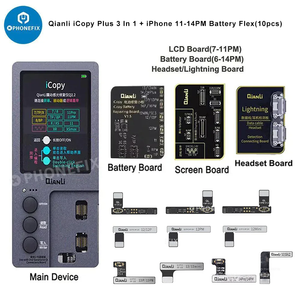 QianLi iCopy Programmer for iPhone LCD Screen Light Sensor Battery - Image 18