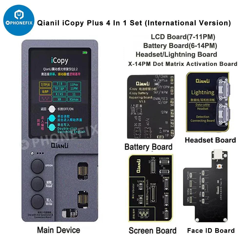 QianLi iCopy Programmer for iPhone LCD Screen Light Sensor Battery - Image 6