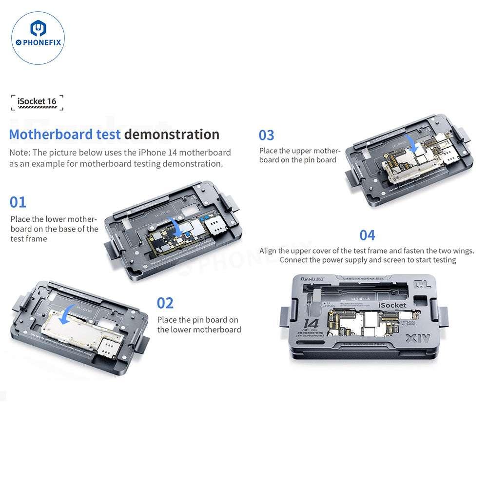 QianLi iSocket iPhone 16 Series 4-In-1 Motherboard Layered Test Fixture - Image 8