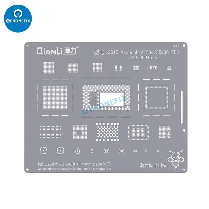 Qianli MAC BGA Reballing Stencil For MacBook Chip Soldering Repair - Image 4