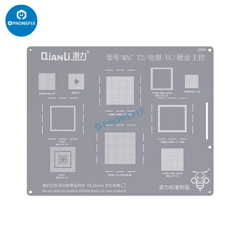 Qianli MAC BGA Reballing Stencil For MacBook Chip Soldering Repair - Image 9
