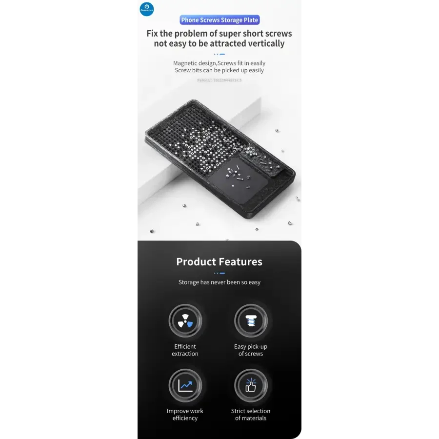 Qianli Magnetic Phone Screws Storage Plate Tray For Phone Repair - Image 15
