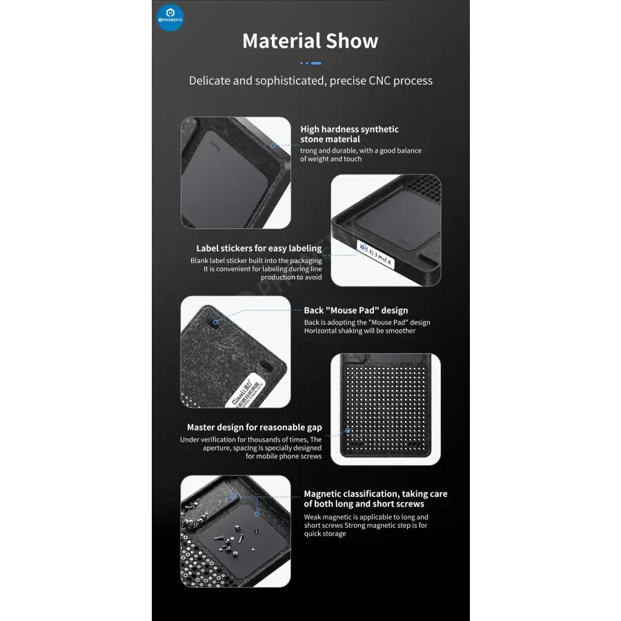 Qianli Magnetic Phone Screws Storage Plate Tray For Phone Repair - Image 17