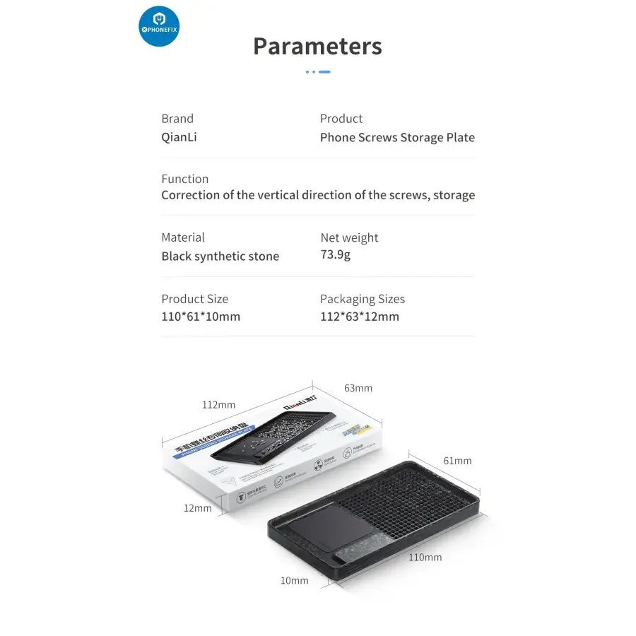 Qianli Magnetic Phone Screws Storage Plate Tray For Phone Repair - Image 21