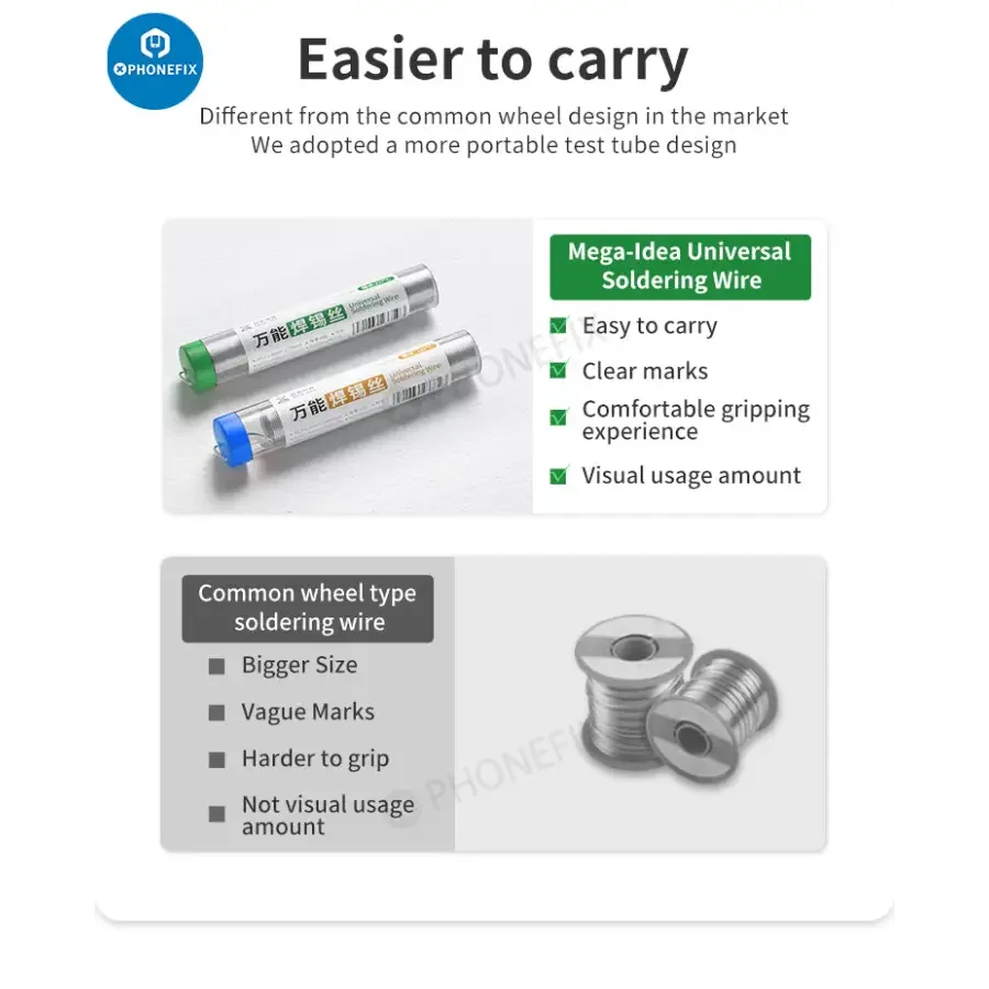 Qianli MEGA-IDEA 0.8mm Universal Soldering Wire For Battery Repair - Image 21