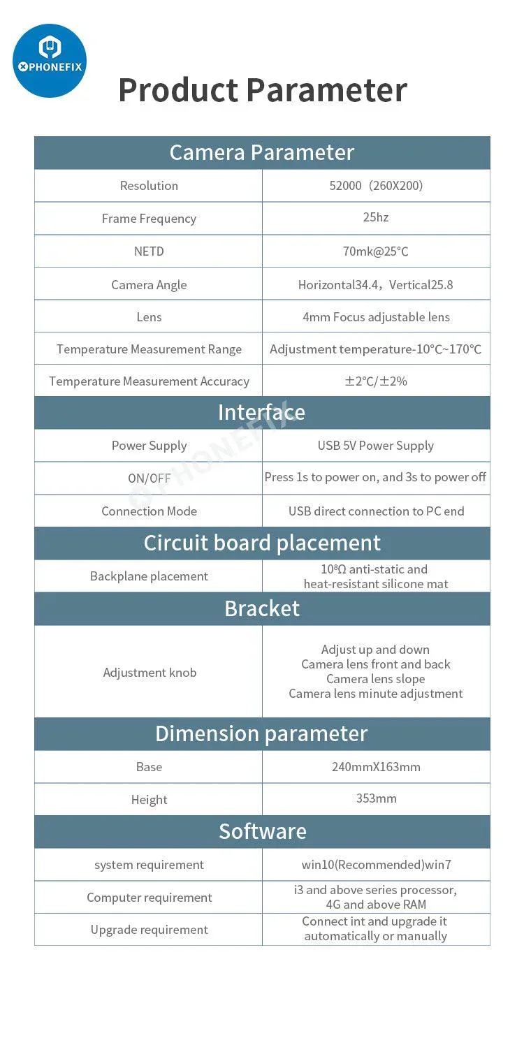 QIANLI Mega-Idea PCB 3D Infrared Thermal Imaging Camera - Image 10