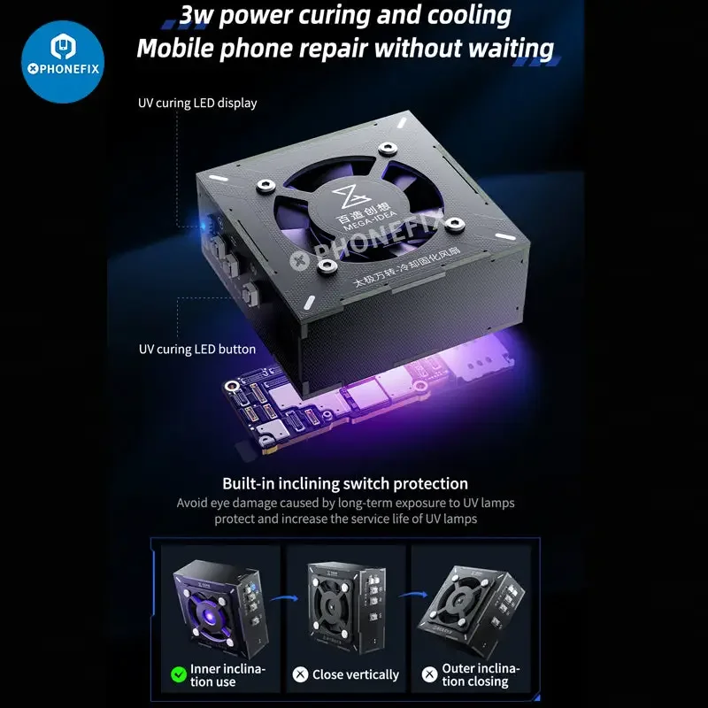 Qianli MEGA-IDEA Turbo Cooling Curing Fan Motherboard Chip Repair - Image 4