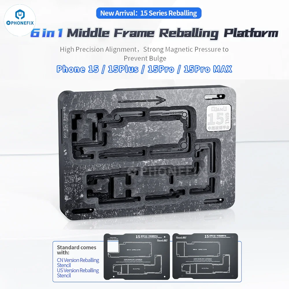 QianLi Middle Frame Reballing Platform For iPhone X-16 Pro Max - Image 4