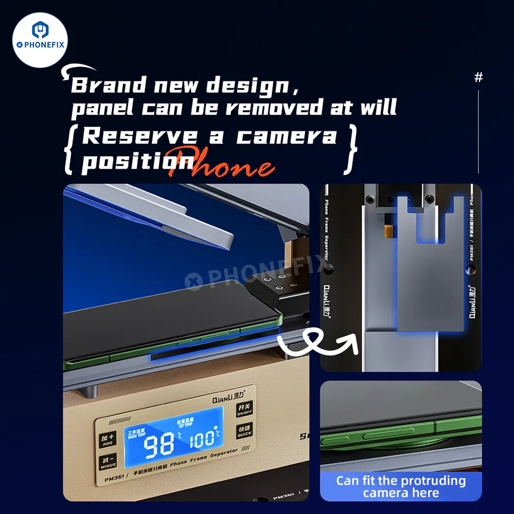 QianLi PM86 PM361 Phone Screen Frame Back Cover Separator - Image 15