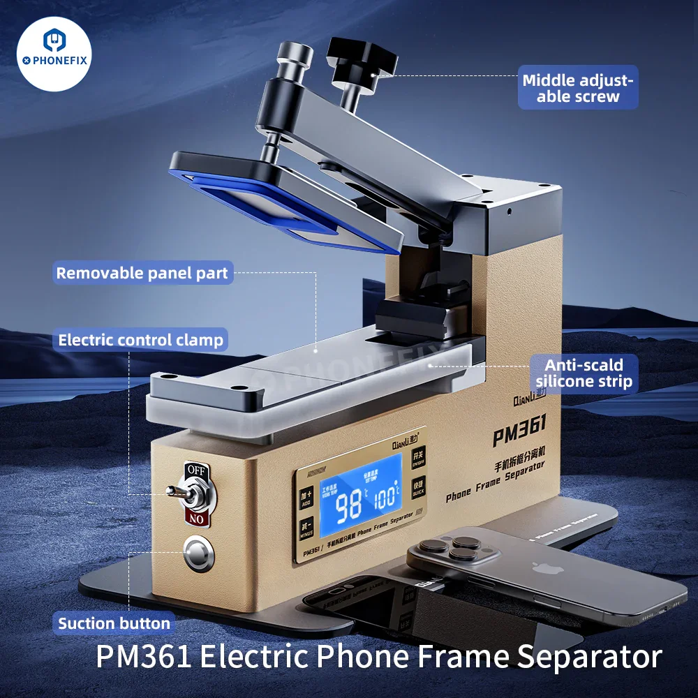 QianLi PM86 PM361 Phone Screen Frame Back Cover Separator - Image 16
