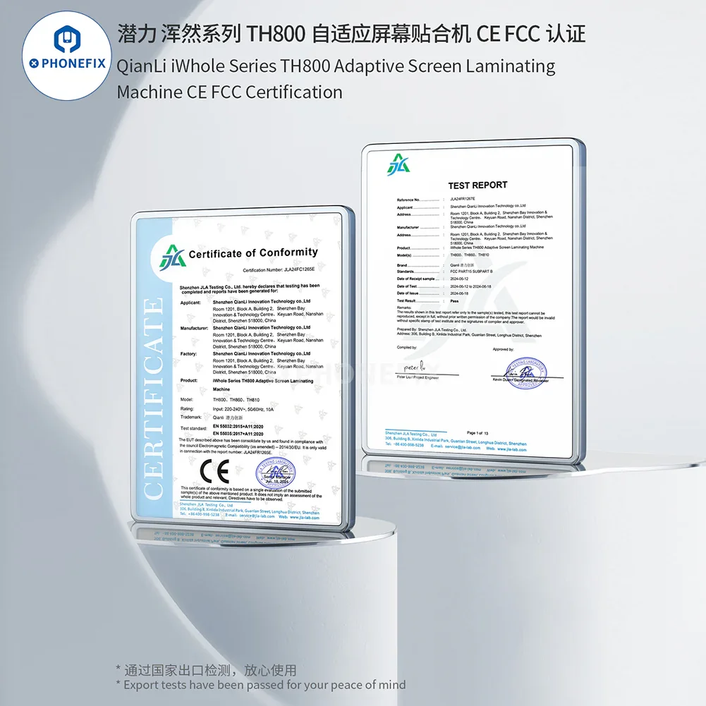QianLi TH800 Adaptive Laminating Machine For Curved Flat Screen - Image 13
