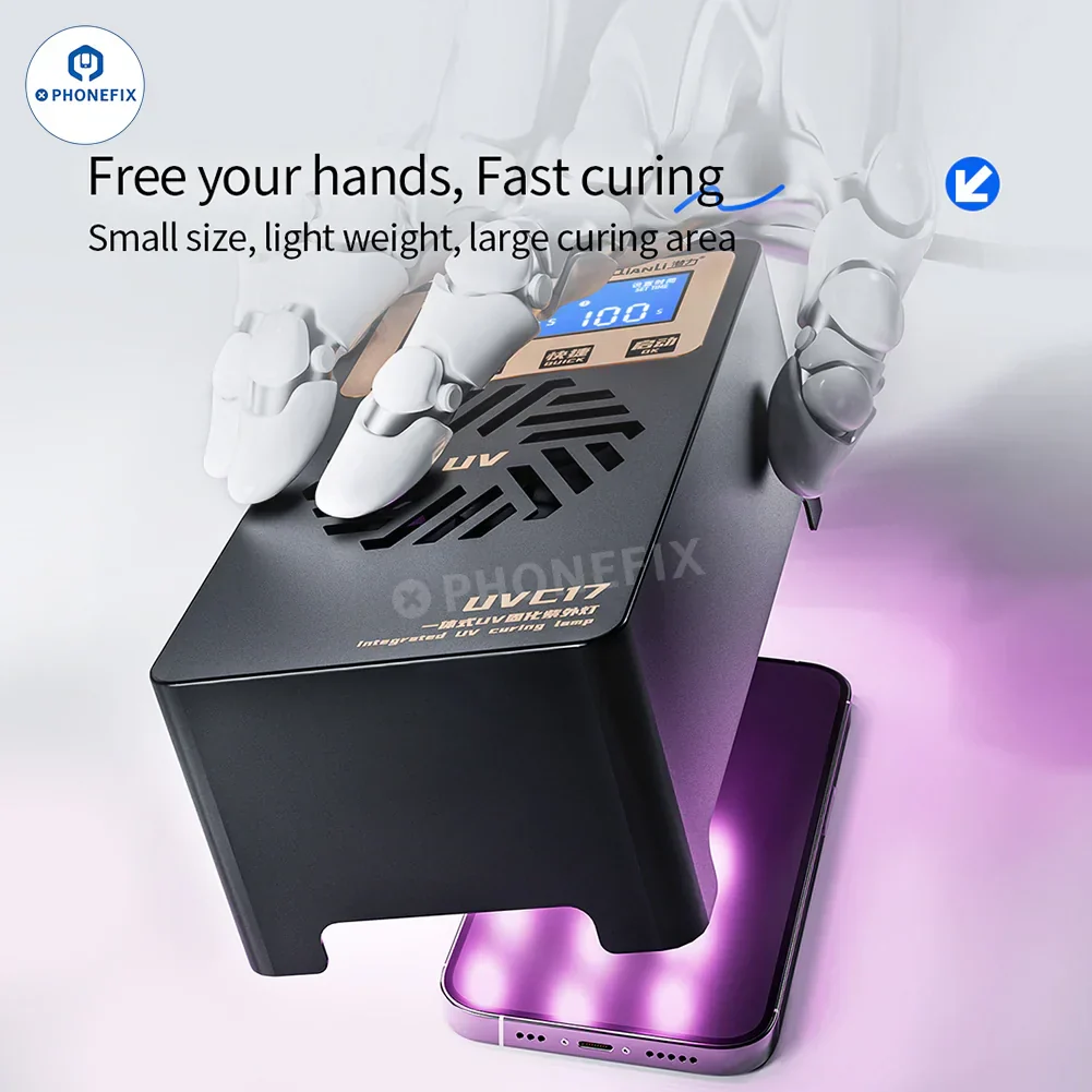 QianLi UVC17 Digital UV Curing Lamp For Phone Screen Repair - Image 2