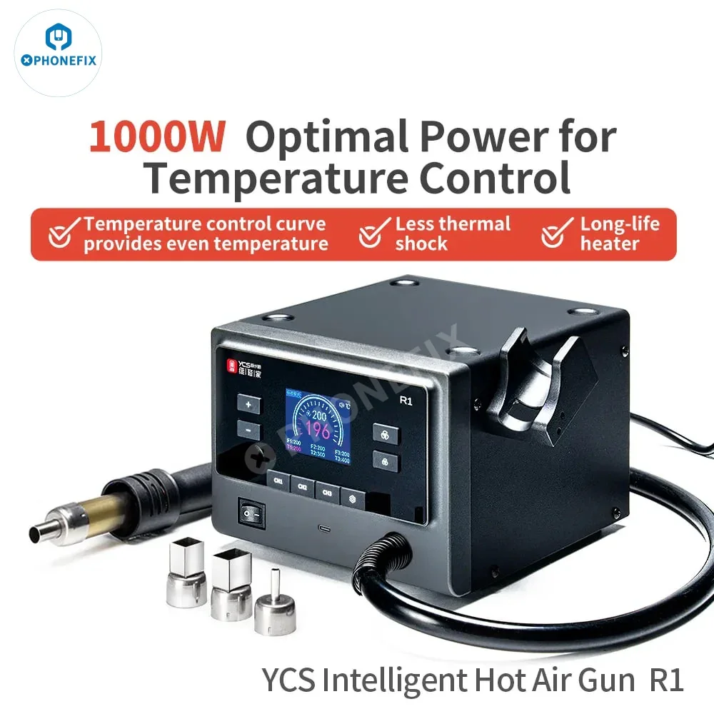 Qianli & YCS R1 1000W Hot Air Gun Intelligent BGA Rework Station - Image 3