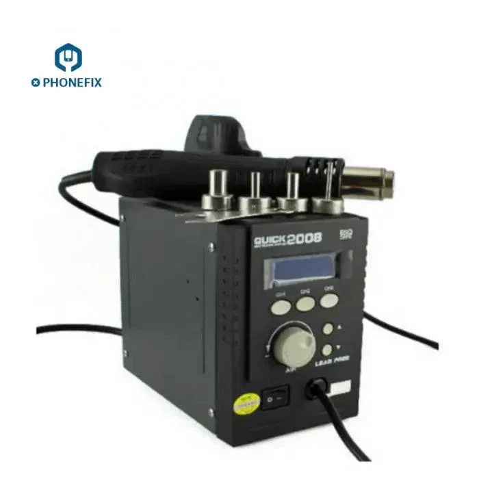 QUICK 2008 ESD Digital Display Heat Gun Soldering Rework Station - Image 4