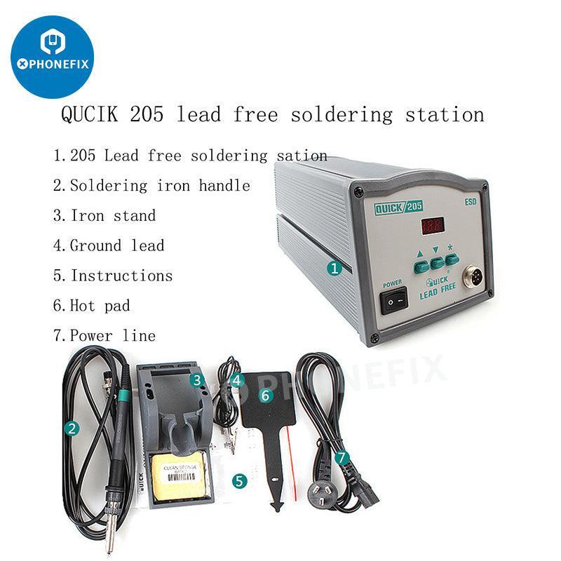 Quick 205 Lead-Free Digital Soldering Rework Station - Image 2