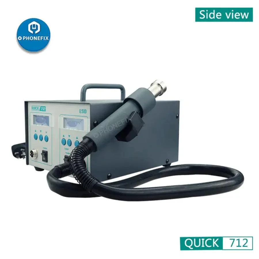 QUICK 712 Digital 2 in 1 Hot Air Gun Soldering Iron Station - Image 5