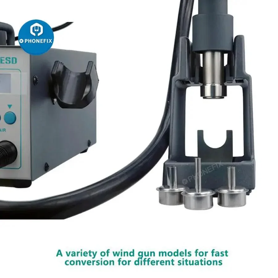 QUICK 712 Digital 2 in 1 Hot Air Gun Soldering Iron Station - Image 8