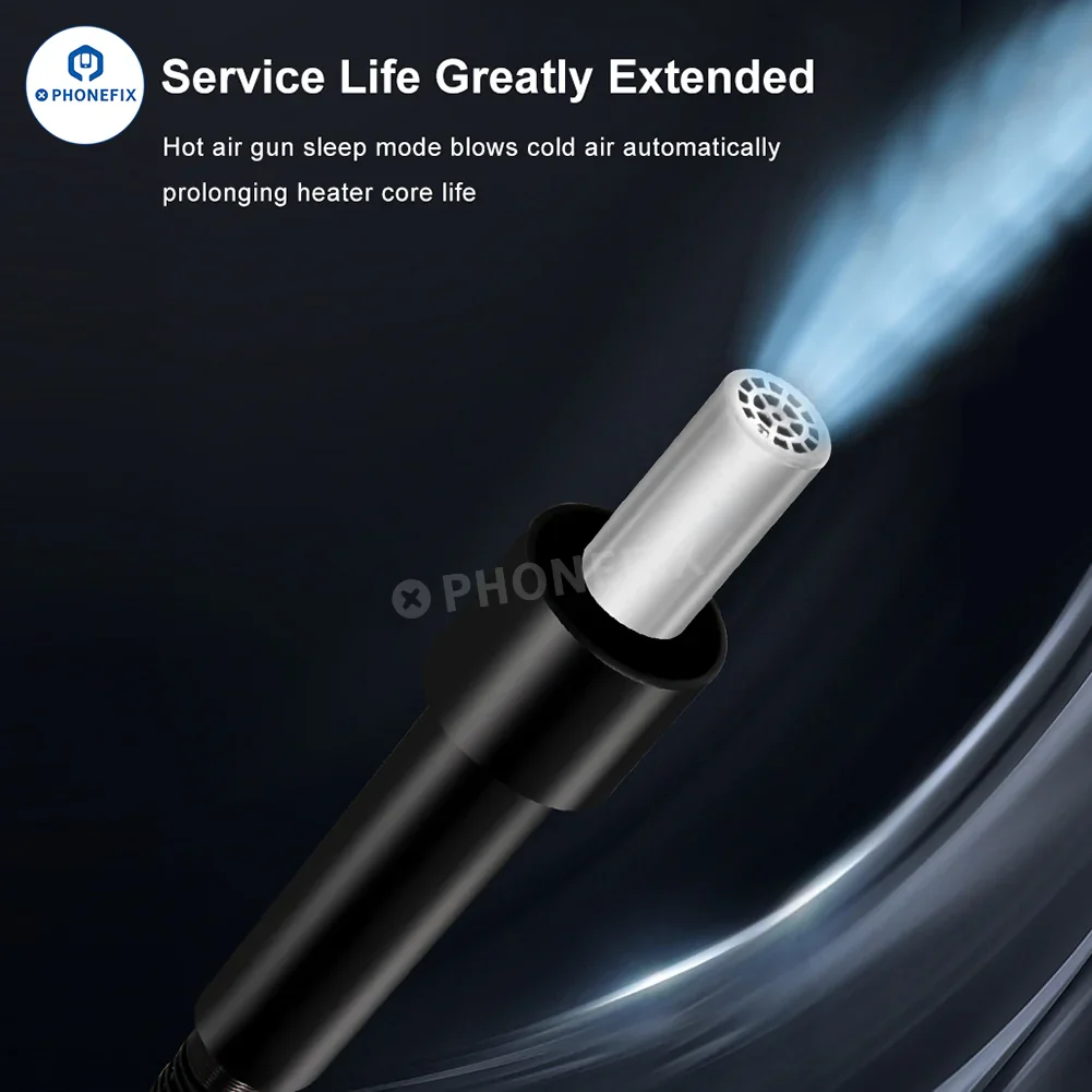 QUICK 857 Pro 580W Digital Hot Air Rework Station for Phone Repair - Image 4