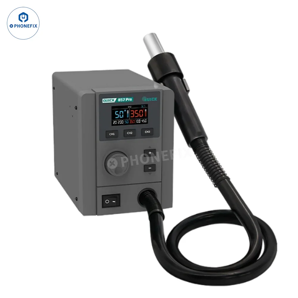 QUICK 857 Pro 580W Digital Hot Air Rework Station for Phone Repair - Image 6