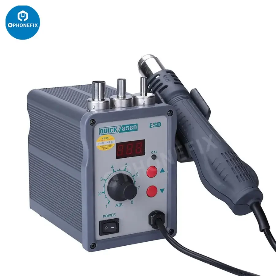 QUICK 858D+ Lead Free Desoldering Station 750W Hot Air Gun - Image 2