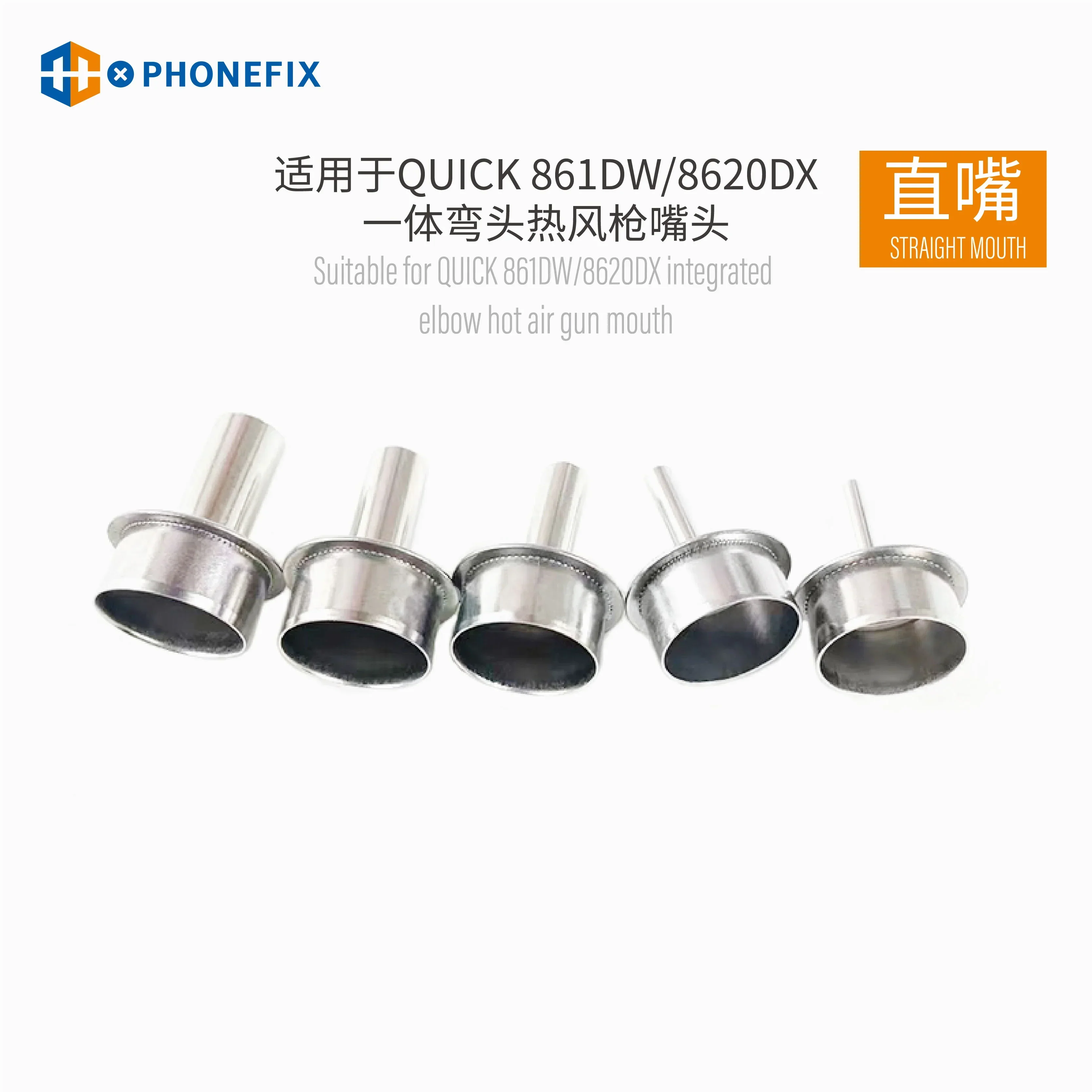 Quick 861DW Hot Air Gun Station Nozzles Sleeves replacement parts - Image 8