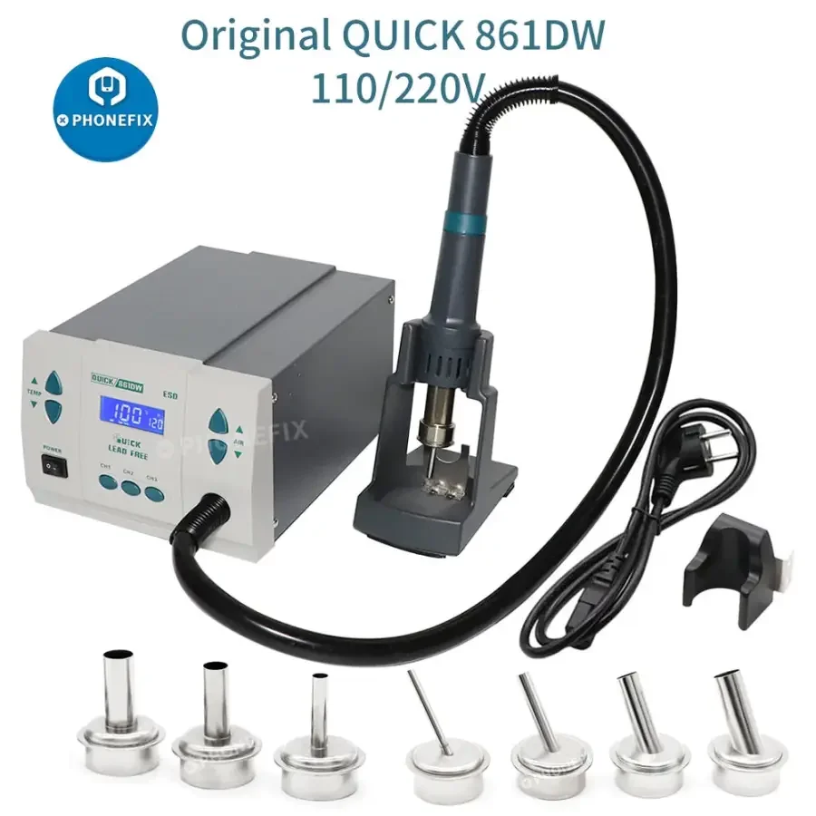 Quick 861DW Hot Air Rework Station Soldering Tool For Phone Repair - Image 14