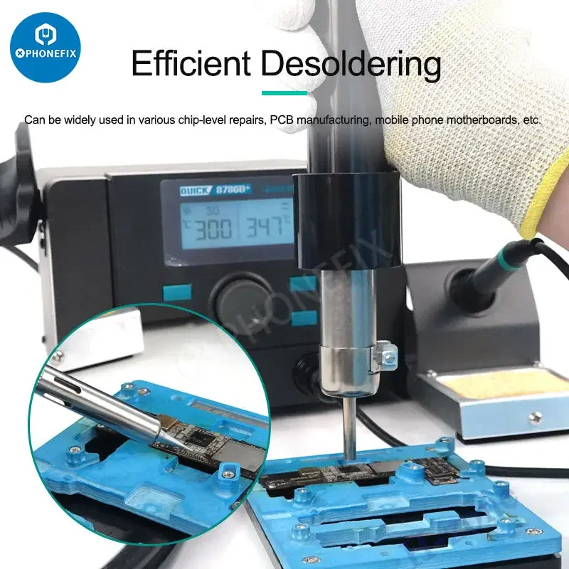 QUICK 8786D+ 2 in1 Hot Air Gun BGA de-soldering Rework Station - Image 2
