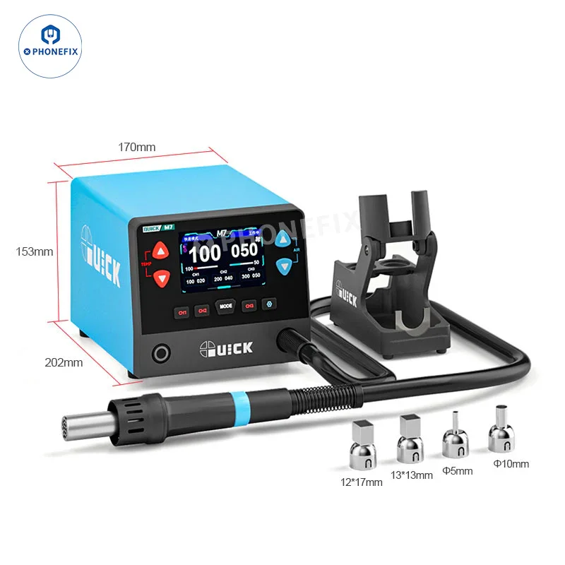 QUICK M7 1000W Smart Hot Air Desoldering Station for Phone Repair - Image 6