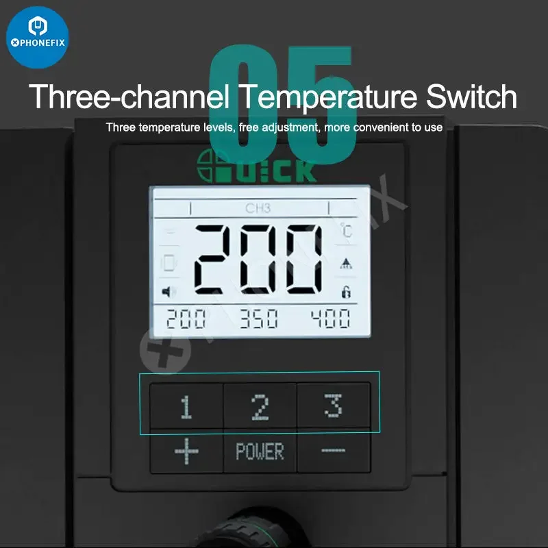 Quick Q8 Electric Intelligent Precision Soldering Iron Station - Image 11