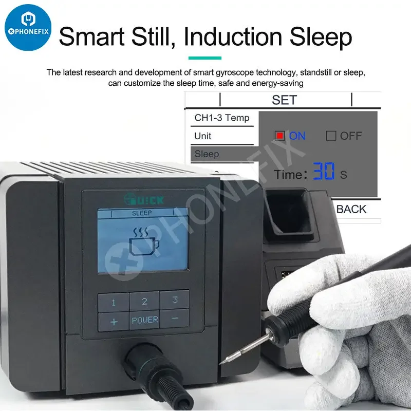 Quick Q8 Electric Intelligent Precision Soldering Iron Station - Image 2