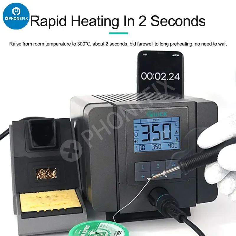 Quick Q8 Electric Intelligent Precision Soldering Iron Station - Image 6