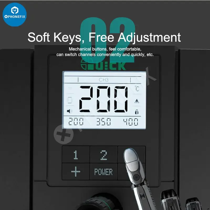 Quick Q8 Electric Intelligent Precision Soldering Iron Station - Image 9