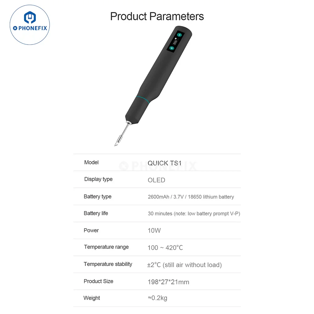 QUICK TS1 Portable Soldering Iron Smart Welding Tool - Image 9