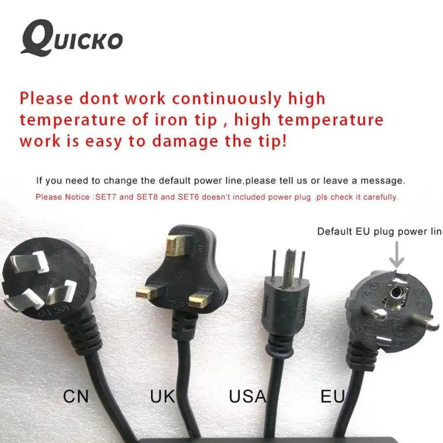 Quicko T12 Soldering Station OLED Electronic Digital Welding Iron - Image 4