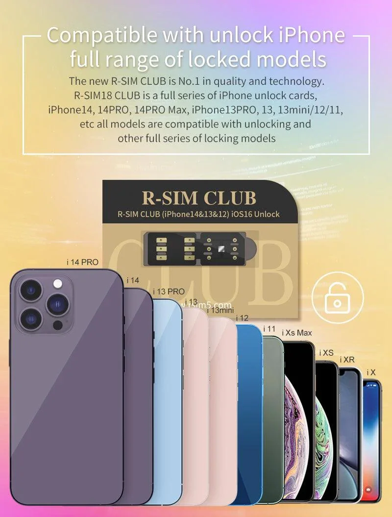 R-SIM CLUB 2 Unlock Card for iPhone 16 iOS 18 TMSI eSIM ICCID IPCC - Image 5