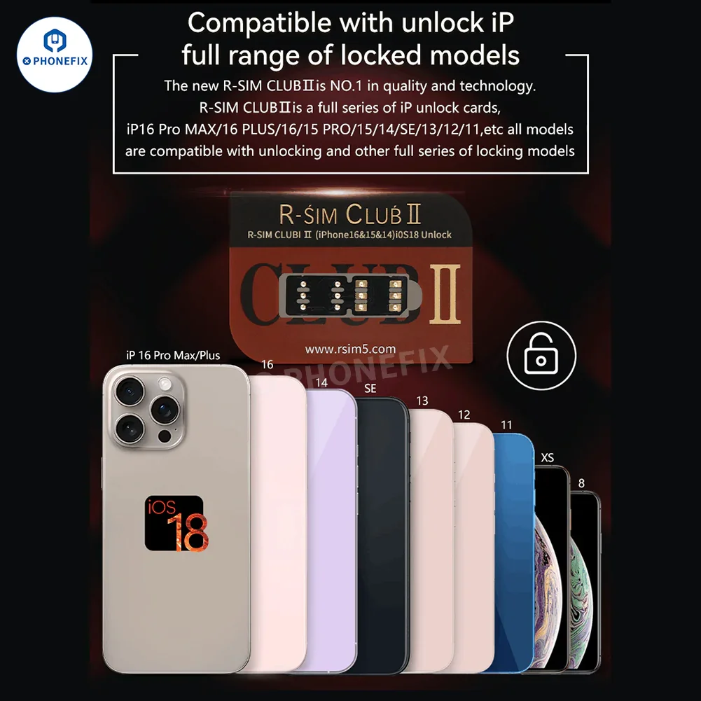 R-SIM CLUB 2 Unlock Card for iPhone 16 iOS 18 TMSI eSIM ICCID IPCC - Image 6