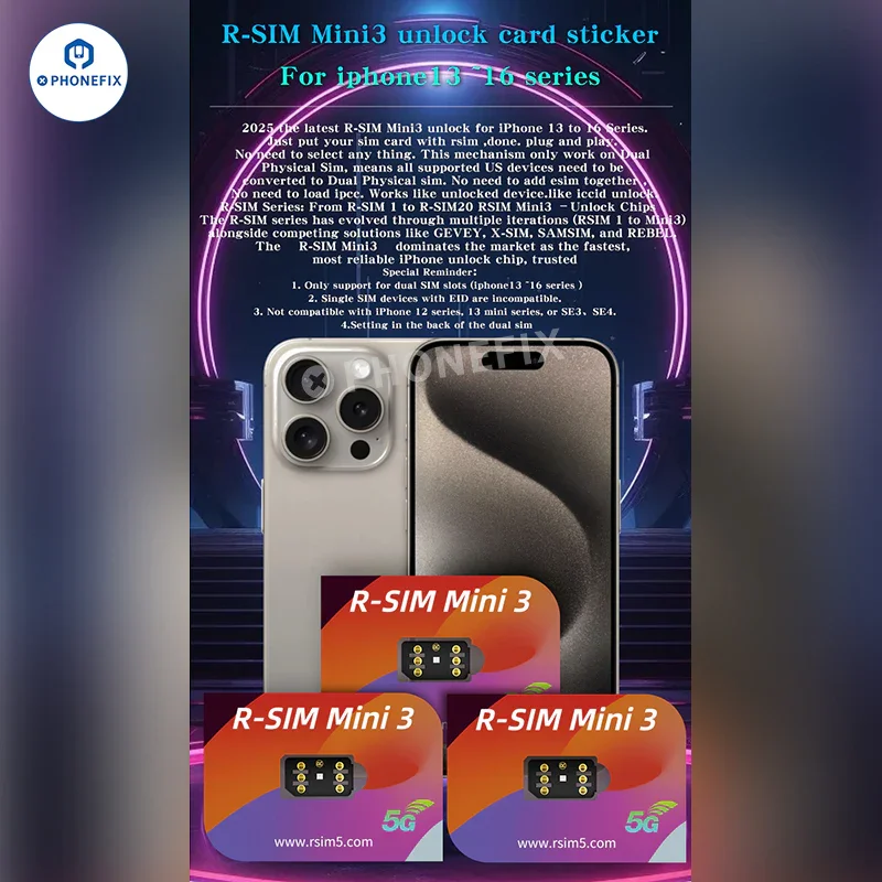R-SIM Mini3 VSOP II Unlock Card for iPhone 13-16 Pro Max - Image 6