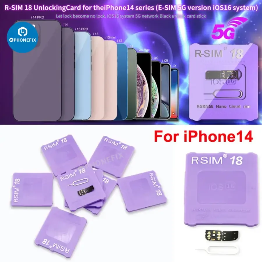 R-SIM18 19 E-SIM 5G IOS17 Unlock Card for iPhone 14 15 Series - Image 9