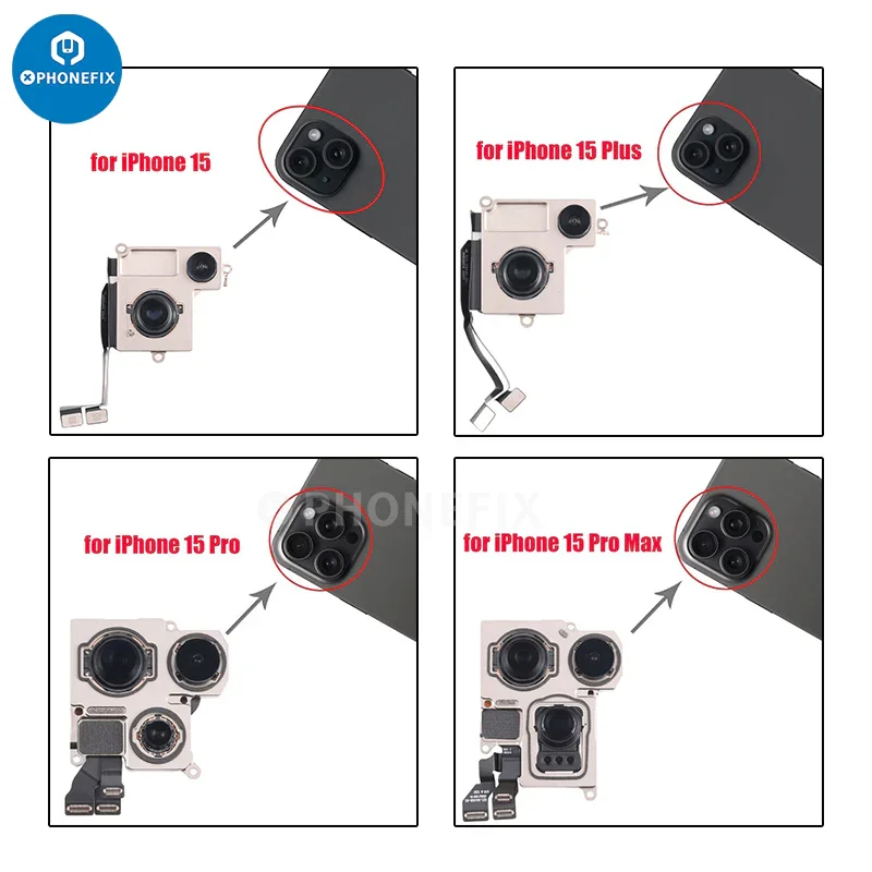 Rear Camera Assembly For iPhone 7-16 Pro Max - Image 4